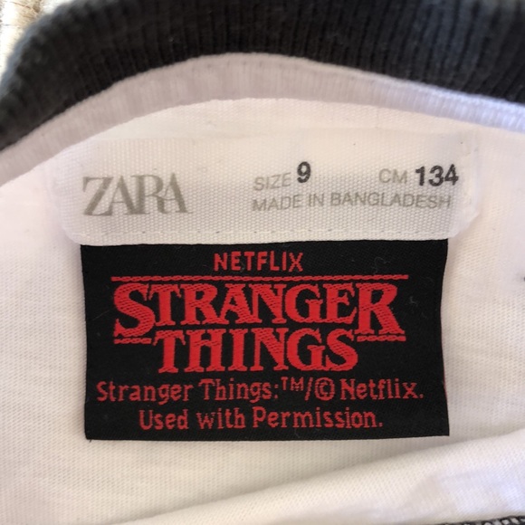 Zara Brand Netflix Stranger Things Tee Shirt - Picture 4 of 10